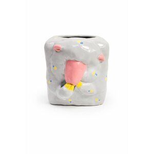 Cermamic Tissue Cover Box Fitz and Floyd Sheila Sheep 1985 Fantasy Fair Vintage